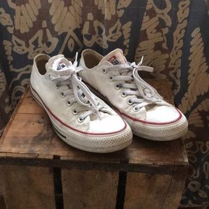 White Converse Sneakers, Low Top